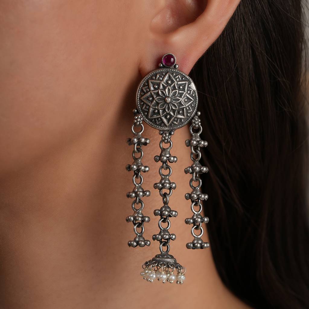 Nakashi Silver Earrings : SSE852