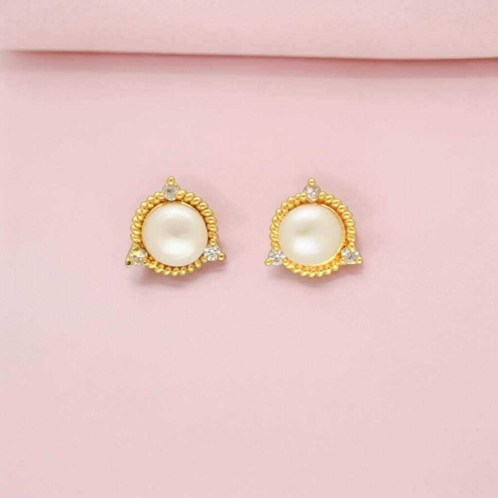 Babita Pearl Earrings : JPMAR-24-021