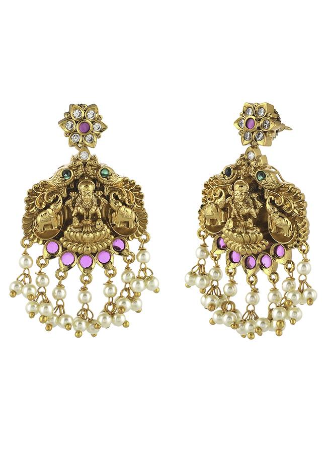 Gold Opulence Temple Jewellery Set : 8905124473230