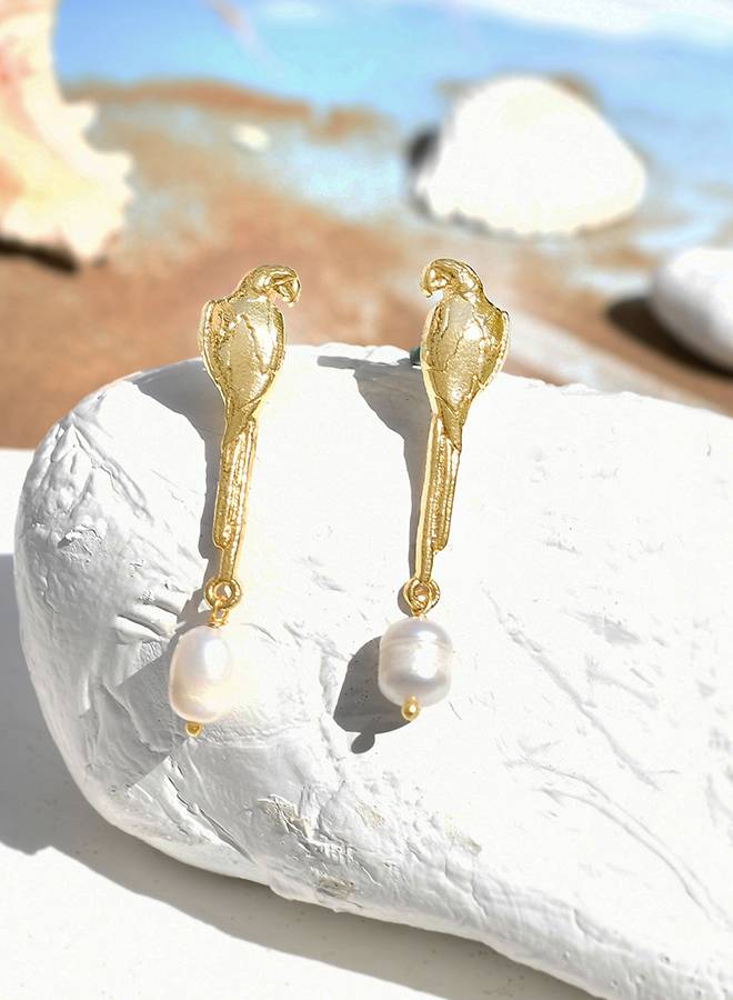 Voylla Hawaii Tropical Bird Ear Studs : 8905124521313