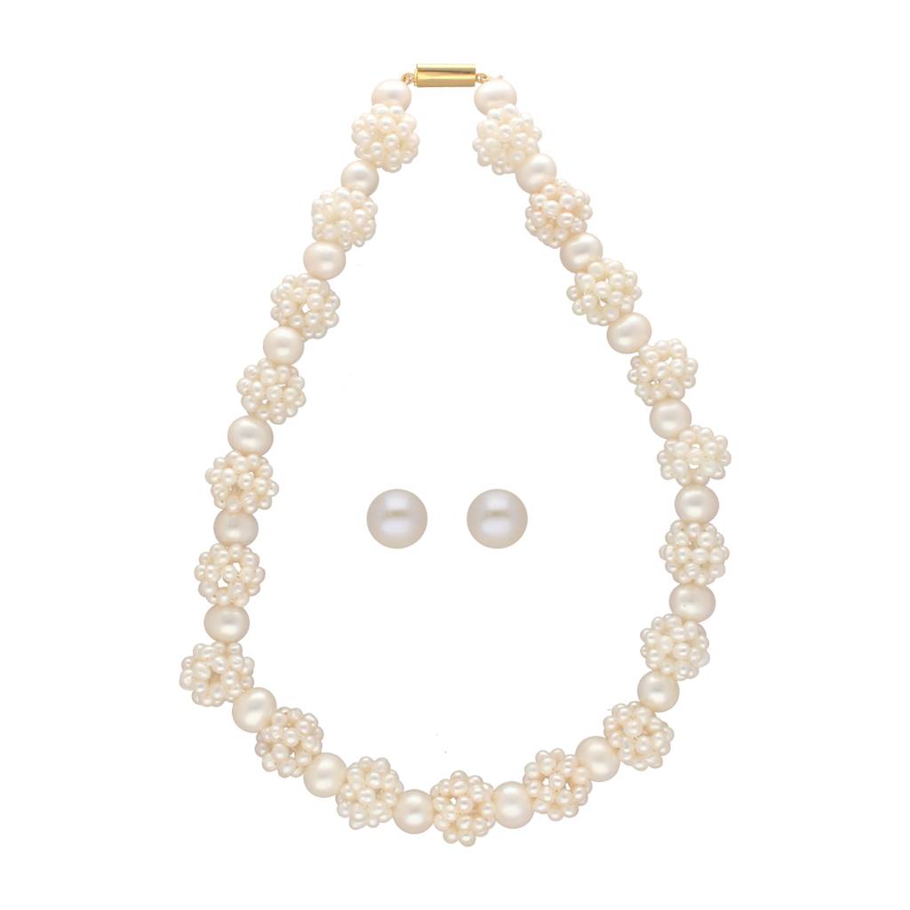 Sri Jagdamba Pearls Ihita 1 Line Pearl Necklaces : JPNOV-23-075