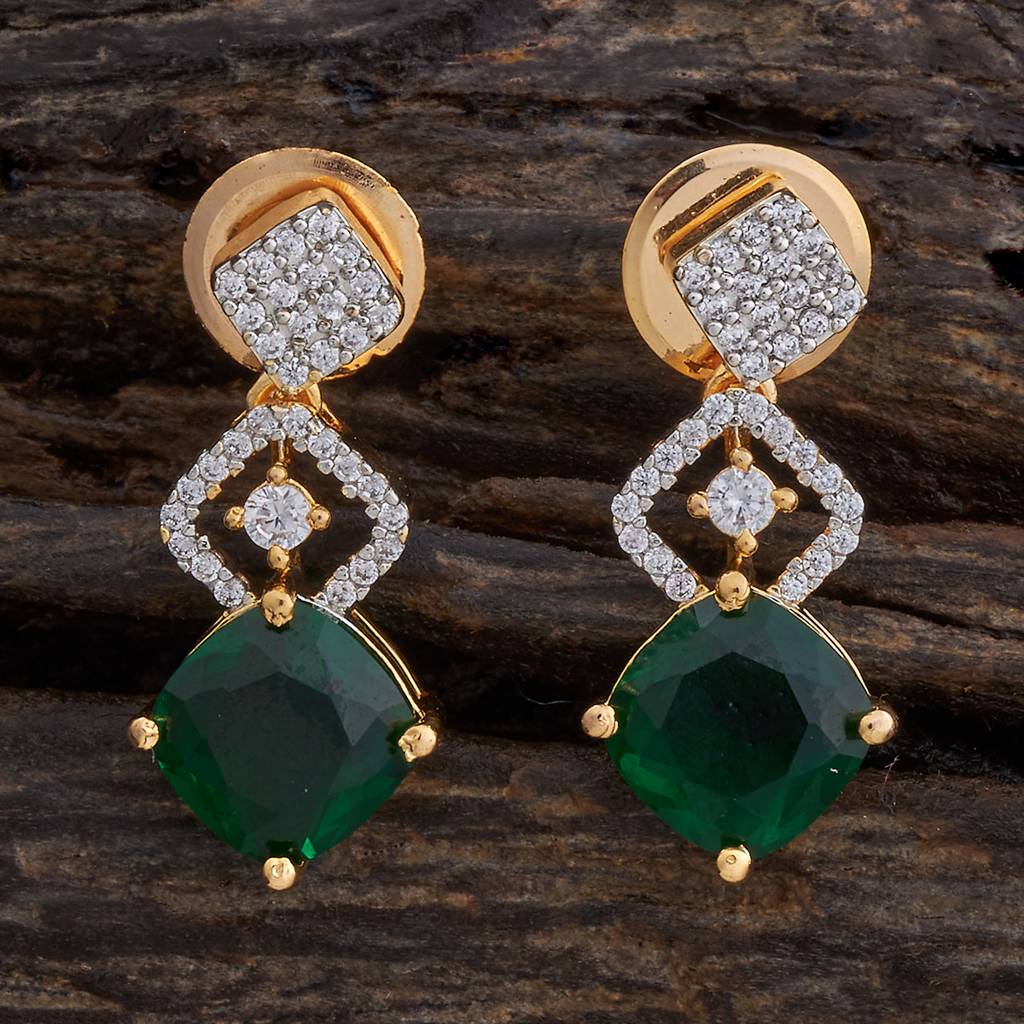Kushal'S Fashion Jewellery Rhodium-Plated Party Zircon Drop Earrings-177299 : 425028