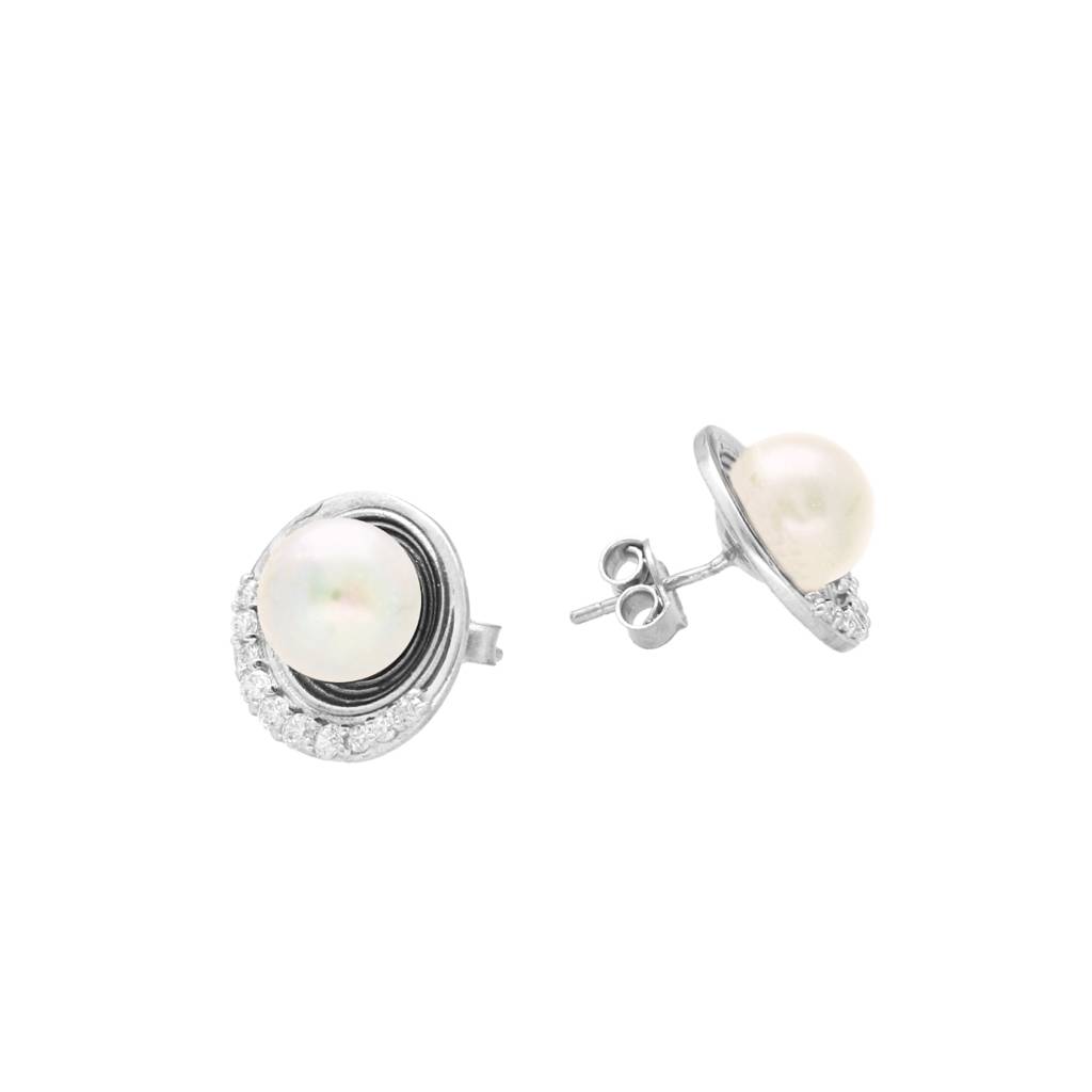 925 Silver Gaurika Stud Earrings : JPMAY-22-121