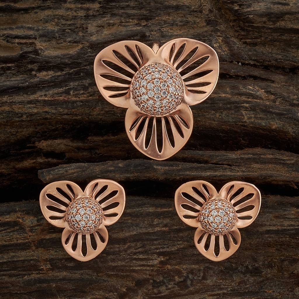 Kushal'S Fashion Jewellery Zircon Pendant Earring -170727 : 411362