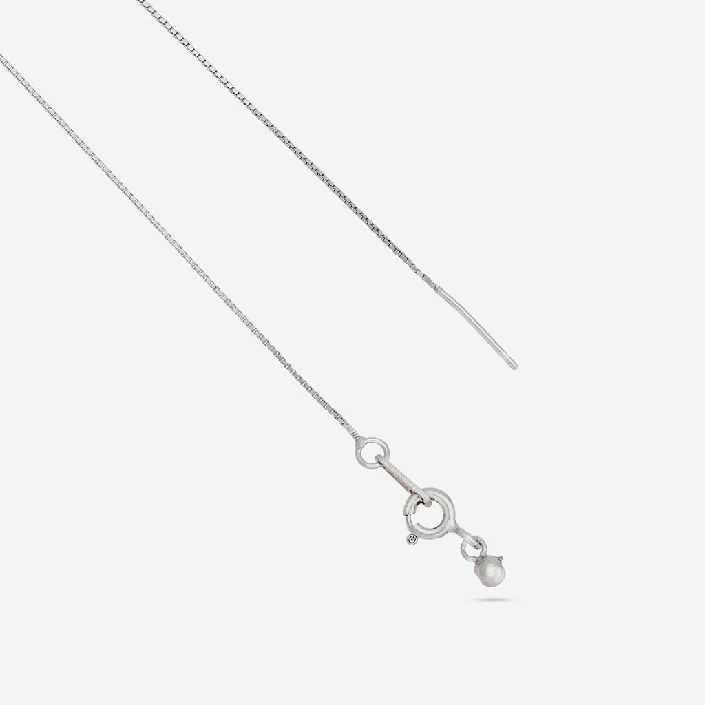 Plated Party 92.5 Sterling Silver Chain Necklace  -188328 : 448203
