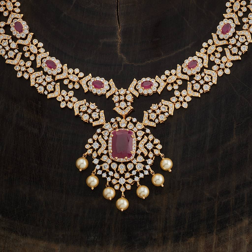 Party Zircon Necklace-170185 : 409563