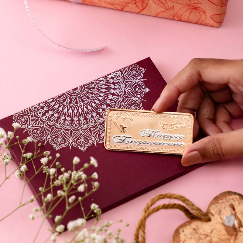 Silver Moments Card Set  -  Engagement - 20 Grams : COIMOMEG2_Gold