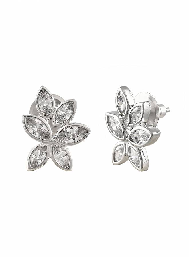 Valentine'S Day Sterling Silver Cluster Marquise Stud : 8905124516838