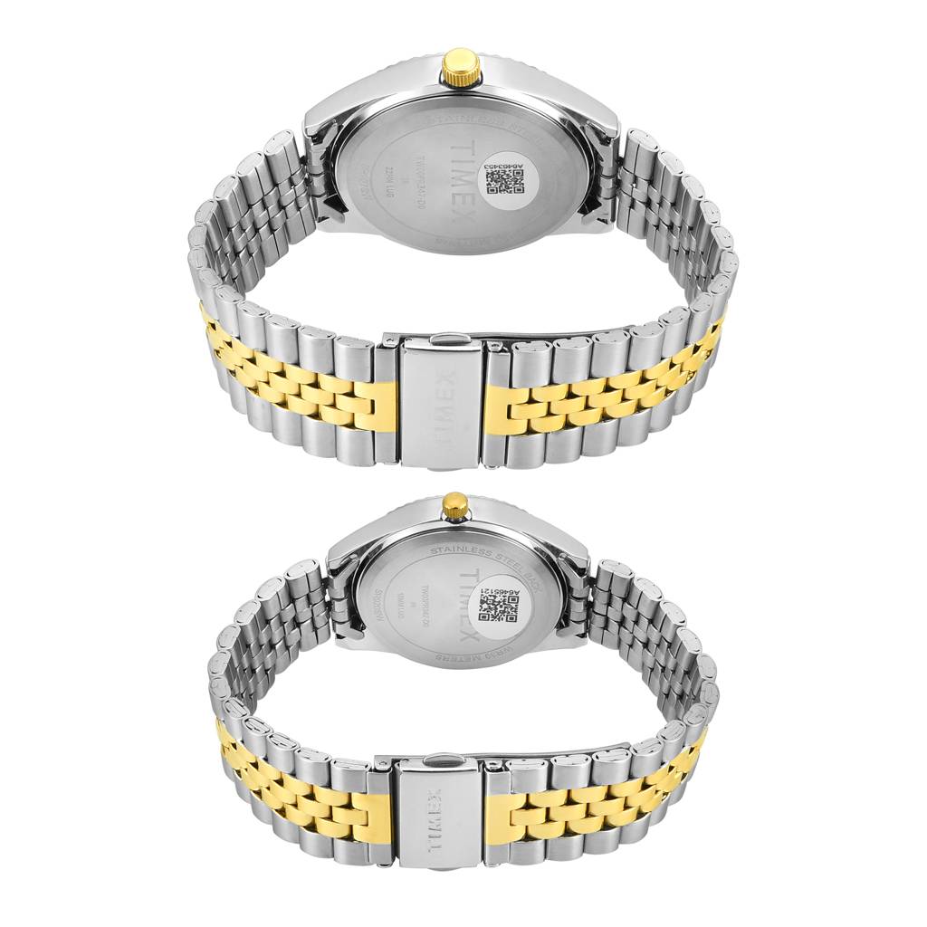 Timex Trendline Round 43Mm Analog Pair Watch - Tw00Pr345 : TW00PR347