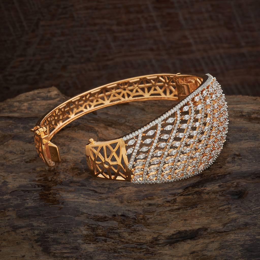 White Gold-Plated Party  Zircon Kada-433807 : 433807