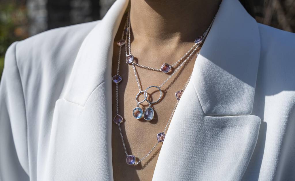 Scorpius Sky Blue Topaz Necklace : N08