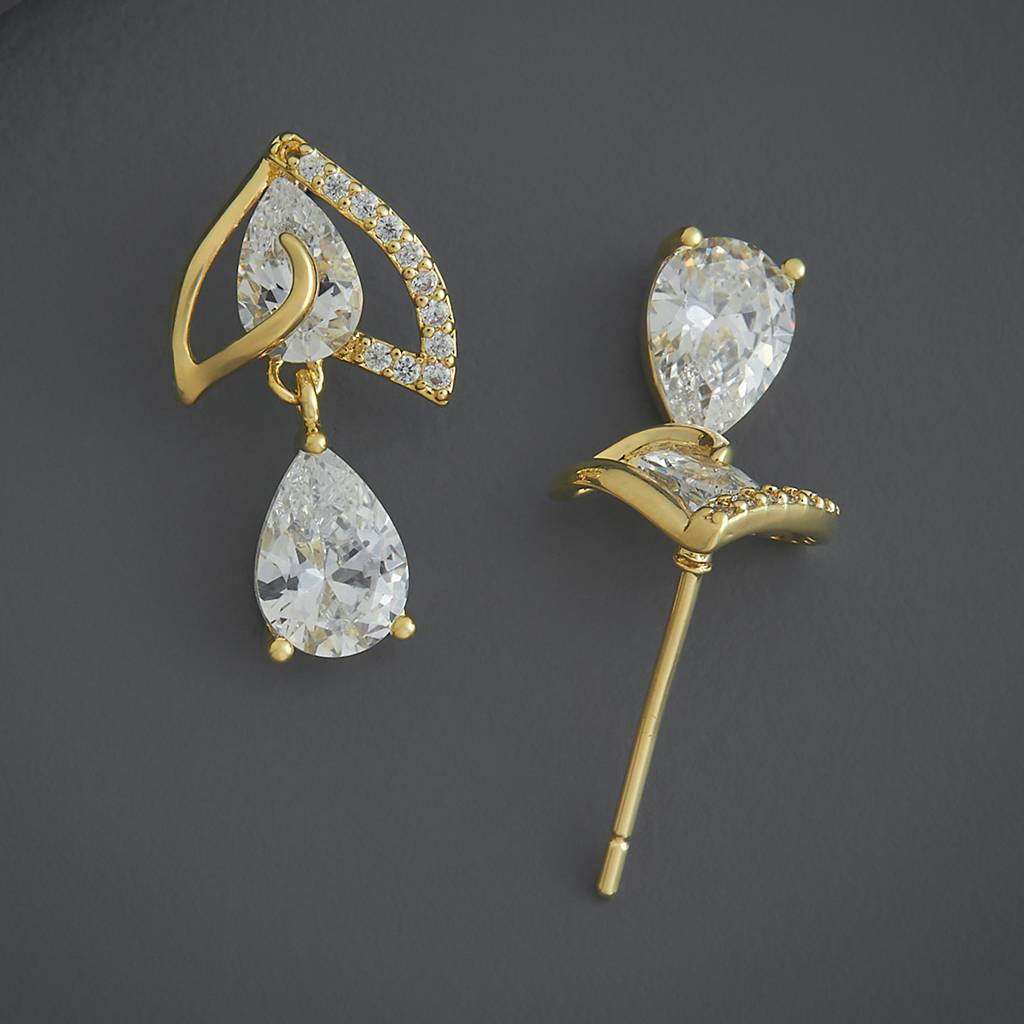Kushal'S Fashion Jewellery Party Zircon Drop Earrings-186285 : 444284