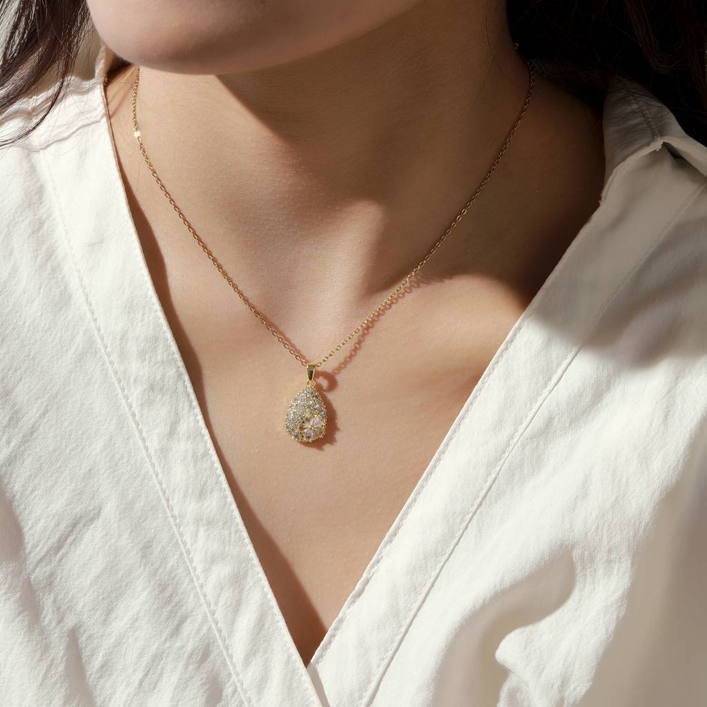 Gulaabo Necklace : NS14525-G-WHT