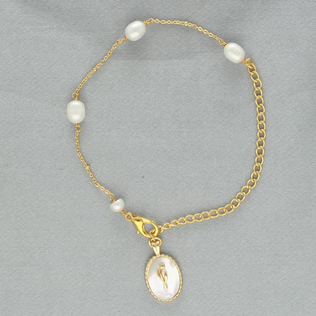 Pear Mother Of Pearl Bracelet : JPJAN-24-118