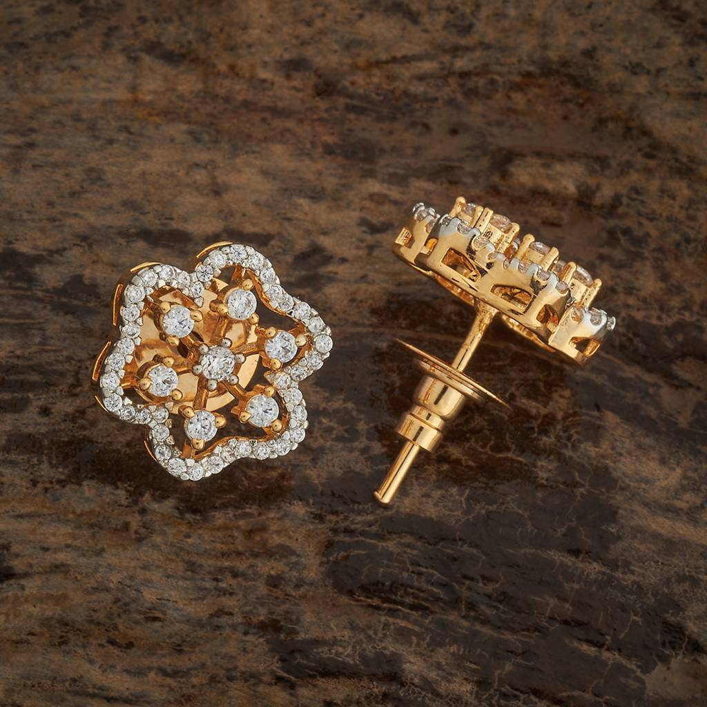 White Rhodium-Plated Party Zircon Studs-179942 : 430289