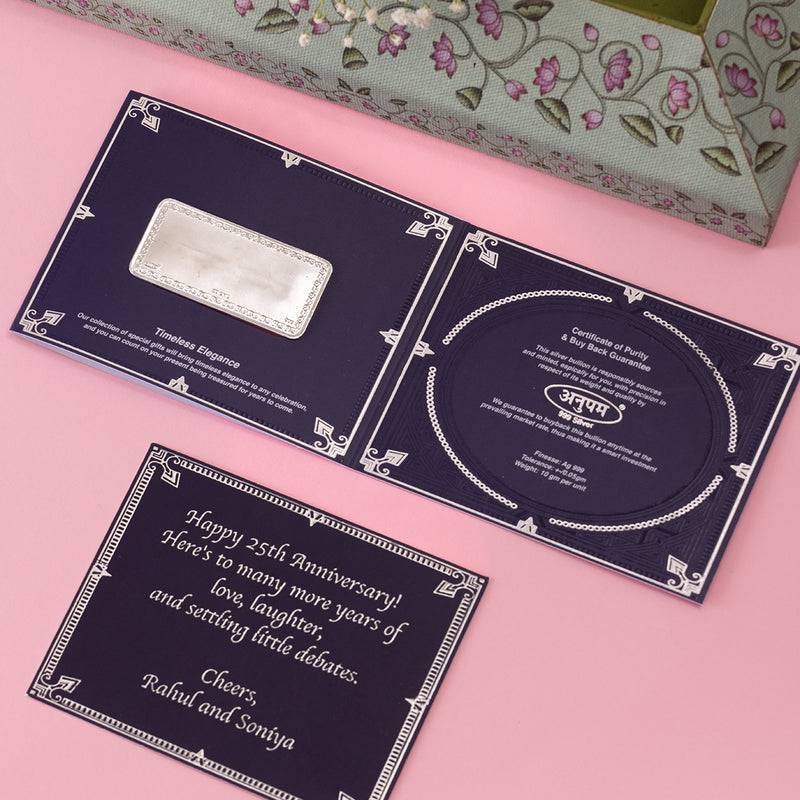 Silver Moments Card Set  -  Grihapravesh - 50 Grams : COIMOMGP3_Silver