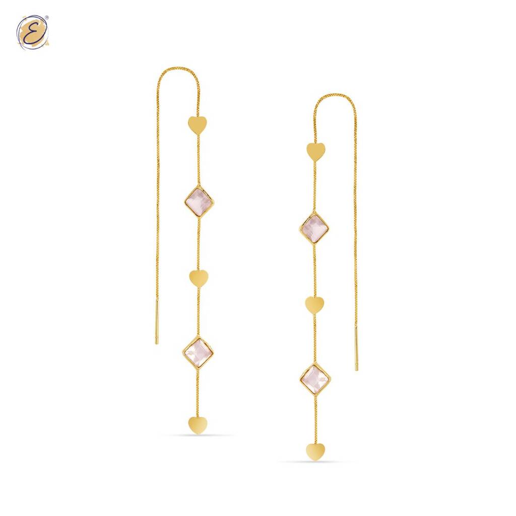 Blush Threader Earrings : EAHQTE