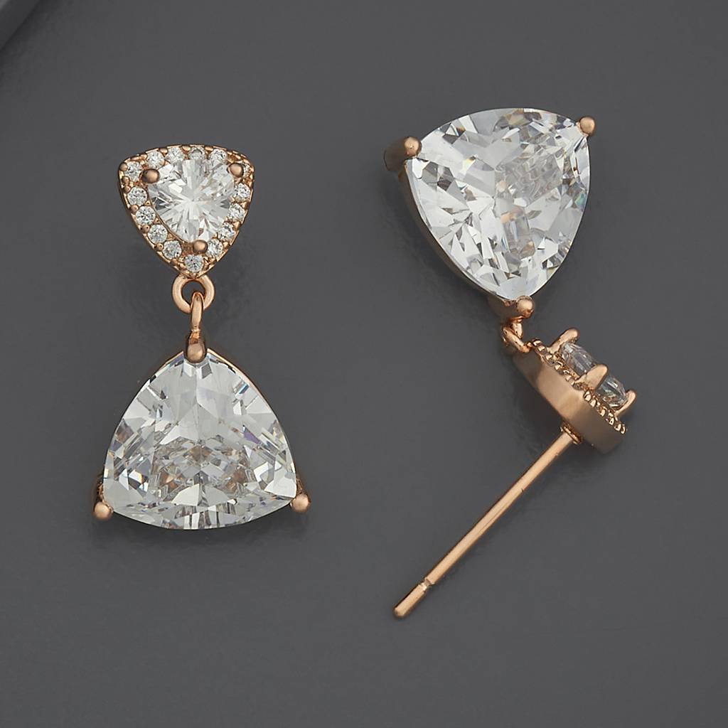 Kushal'S Fashion Jewellery Party Zircon Drop Earrings-186284 : 444282