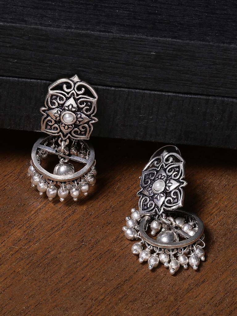 Work Essentials Rangoli Inspired Earrings : 8907617869339