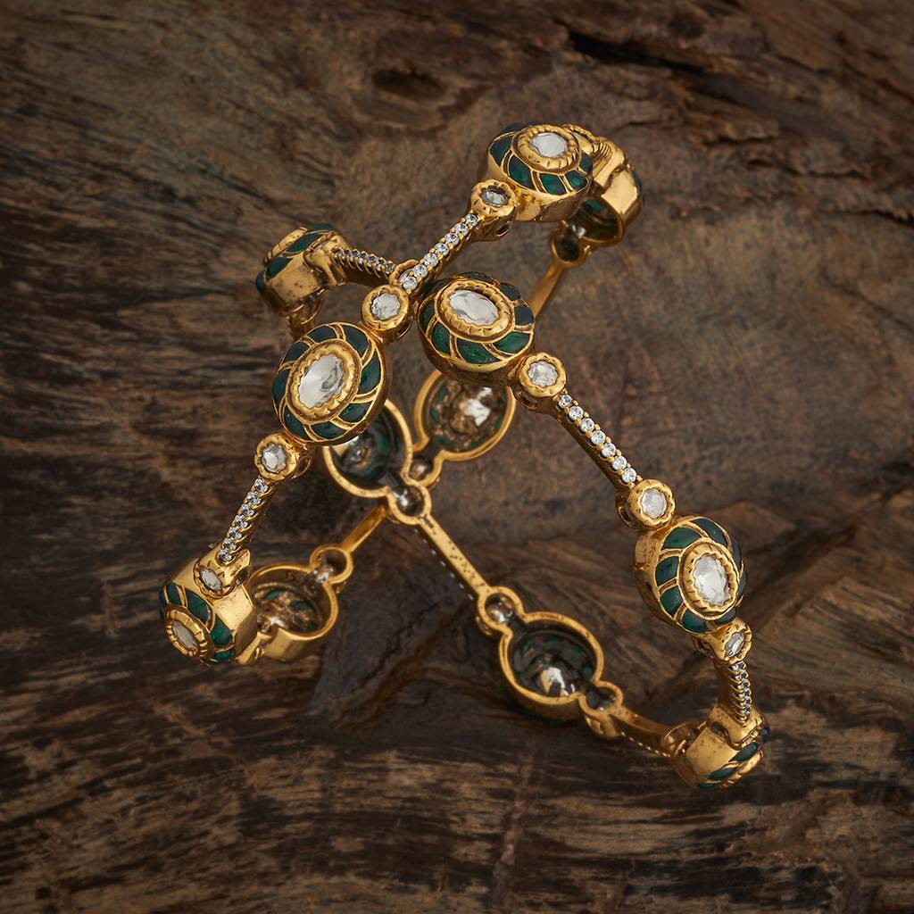 Ethnic Kundan Bangle-182288 : 435434