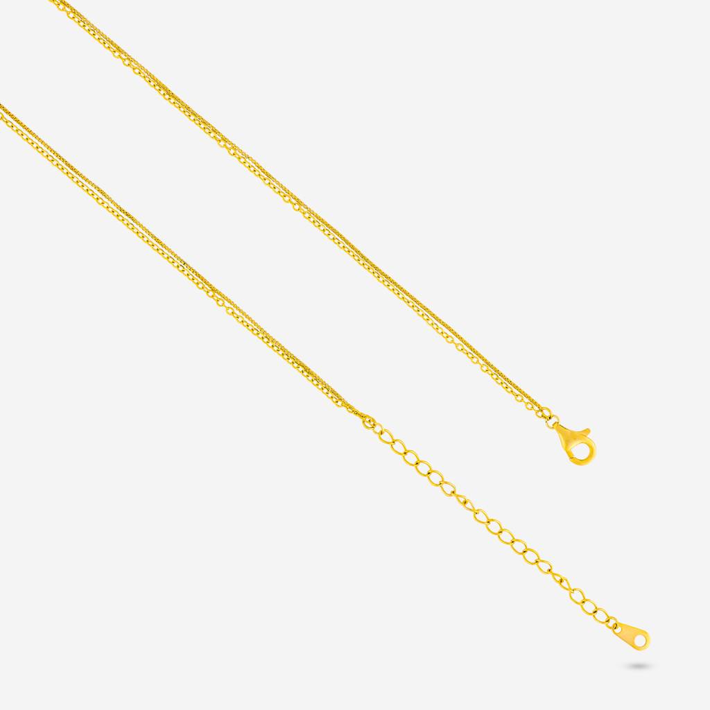 Kushal'S Fashion Jewellery White Gold-Plated Party Trendy Zircon Necklace -454787 : 454787