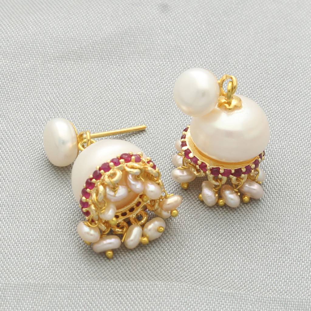 Kamya Pearl Earrings : JPMAR-24-011