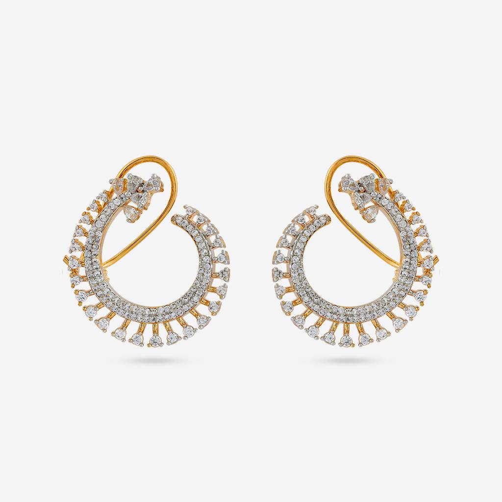 Kushal'S Fashion Jewellery -Plated Zircon Studs-187807 : 447292