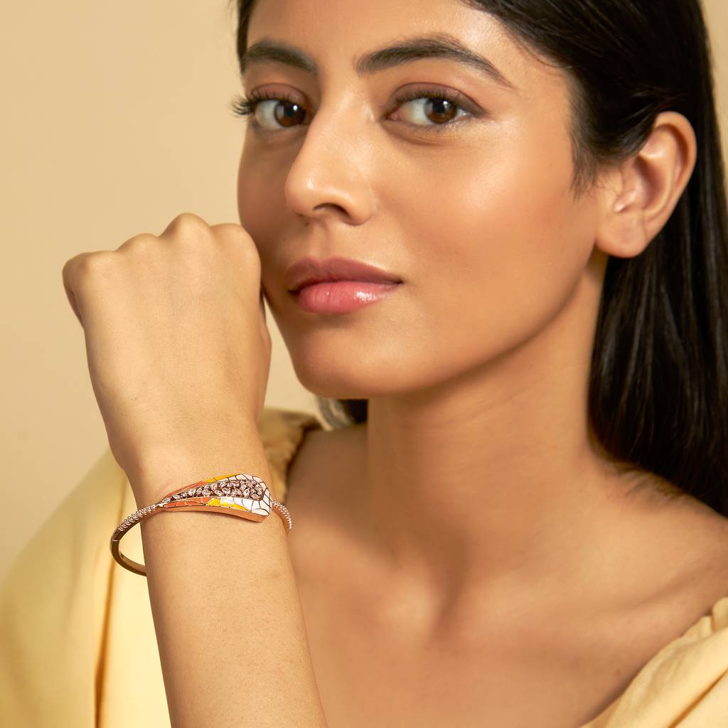 Kushal'S Fashion Jewellery Zircon Kada -169683 : 412366