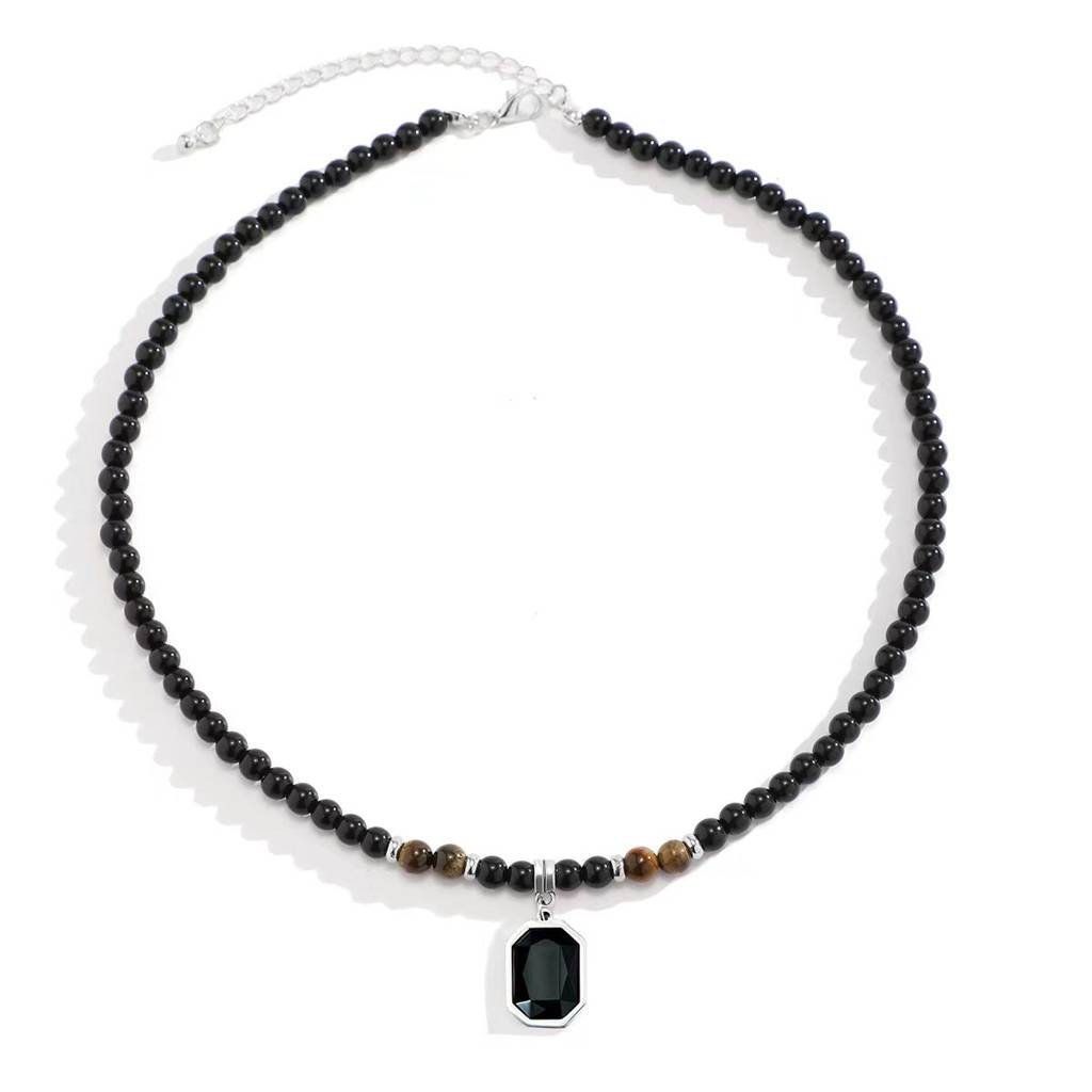 Black Magic Beads Necklace : MN1S0845