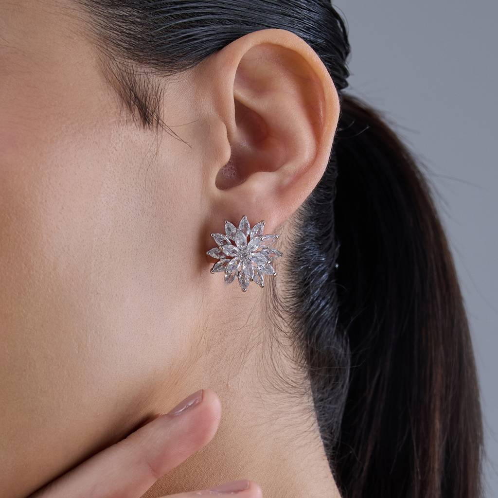 Kushal'S Fashion Jewellery Plated Party Zircon Stud -184282 : 439918