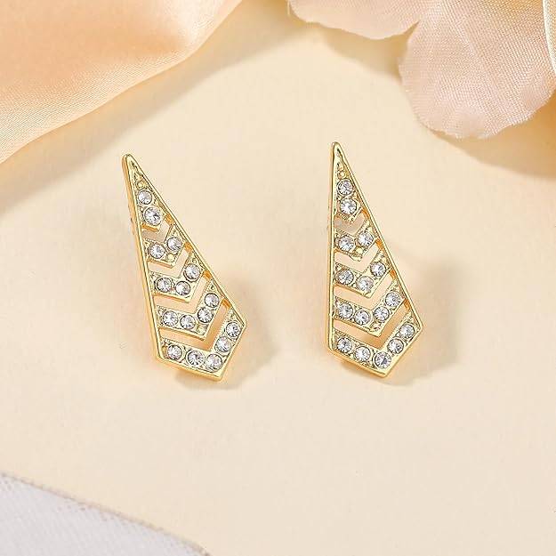 Inverted Triangle Stud Earrings #3195 Numbering ♥ #3195