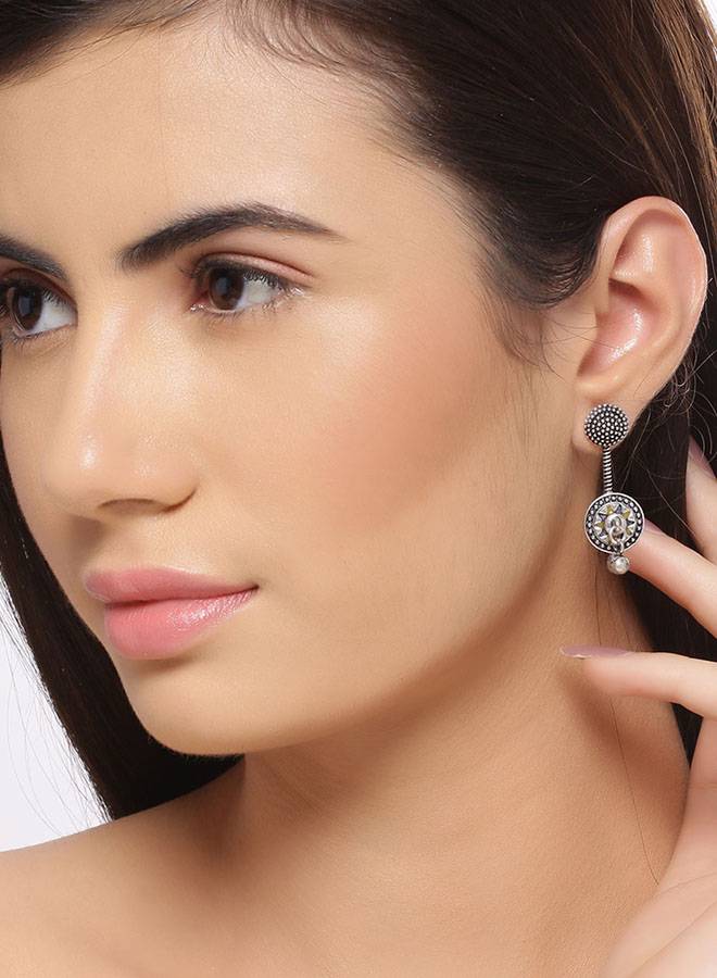 Taal Mridang Tabla Drop Earrings : 8907617985800