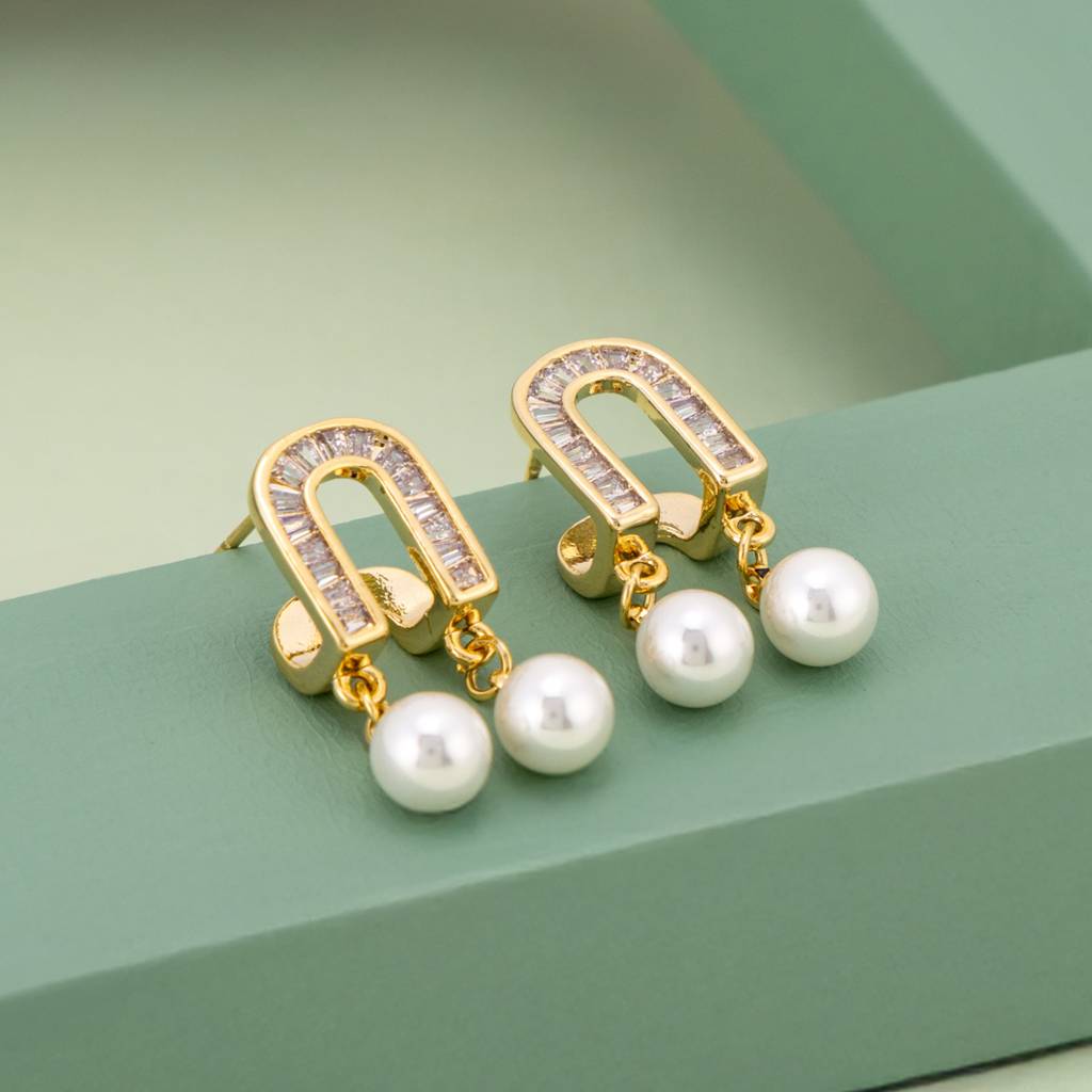 Kushal'S Fashion Jewellery Plated Party Trendy Zircon Drops-187556 : 446778