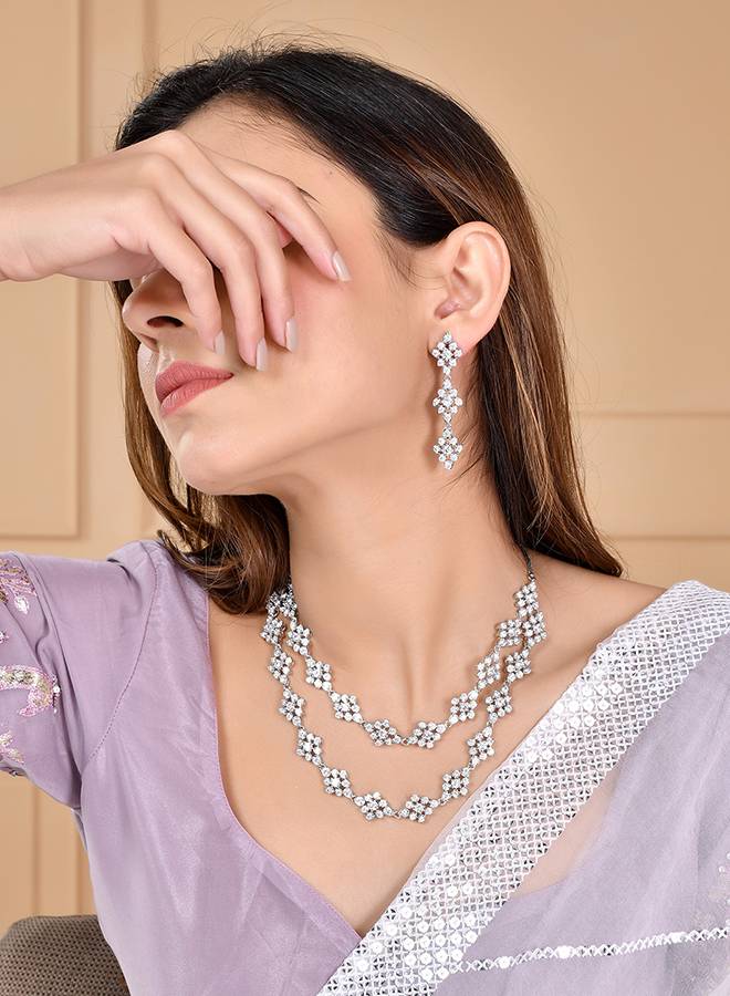 Starlight Danica Layered Necklace Set : 8905124515169