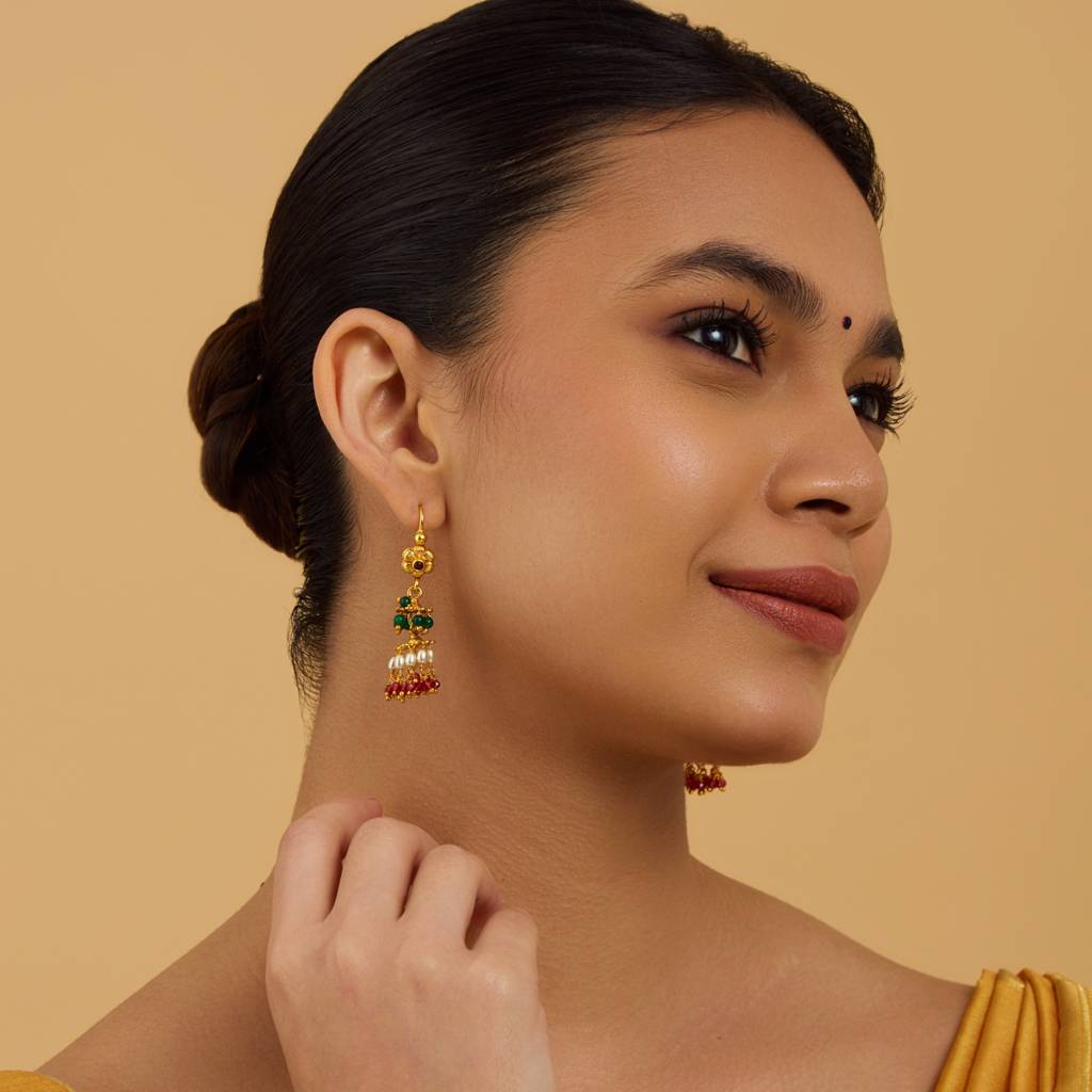 Kushal'S Fashion Jewellery Contemporary Drop Earrings-177403 : 425426
