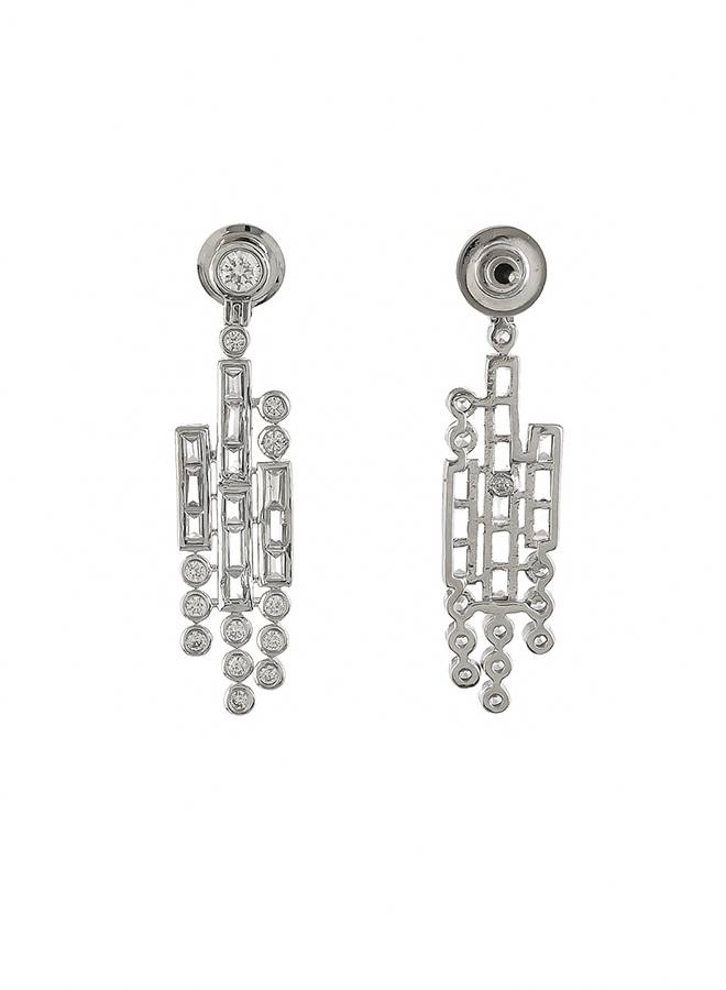 Mosaic Cascading Chique Earrings : 8905124519075