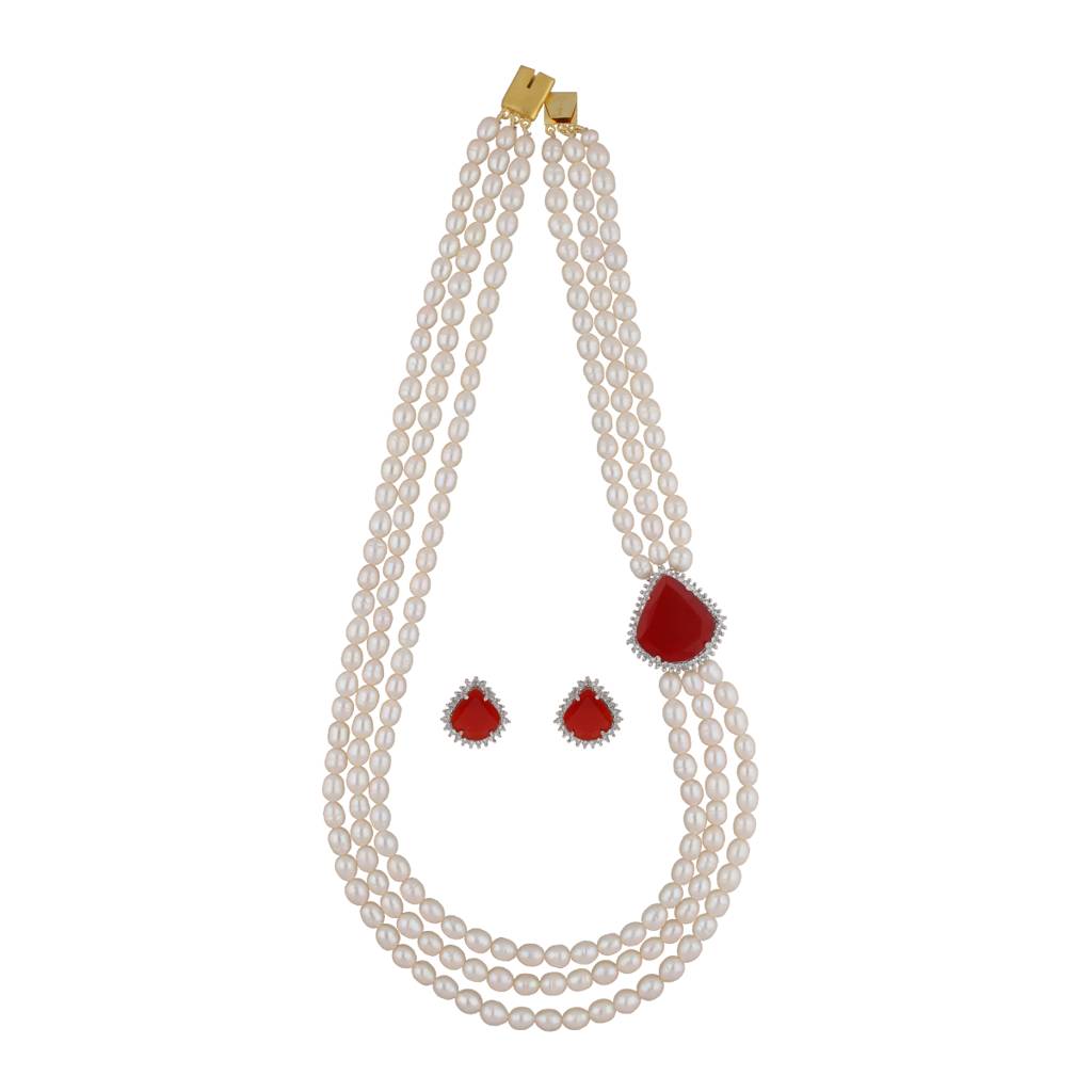 Dheera 3 Lines Pearl Choker : JPSEP-22-91