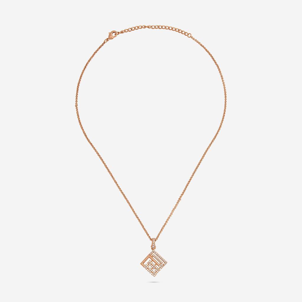 Kushal'S Fashion Jewellery  -Plated Party Trendy Zircon Necklace And Earring Set  -186573 : 444879