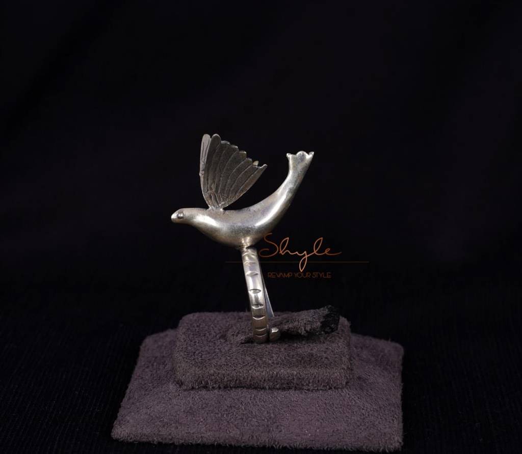 Adya Flying Bird Statement Ring : SR2036