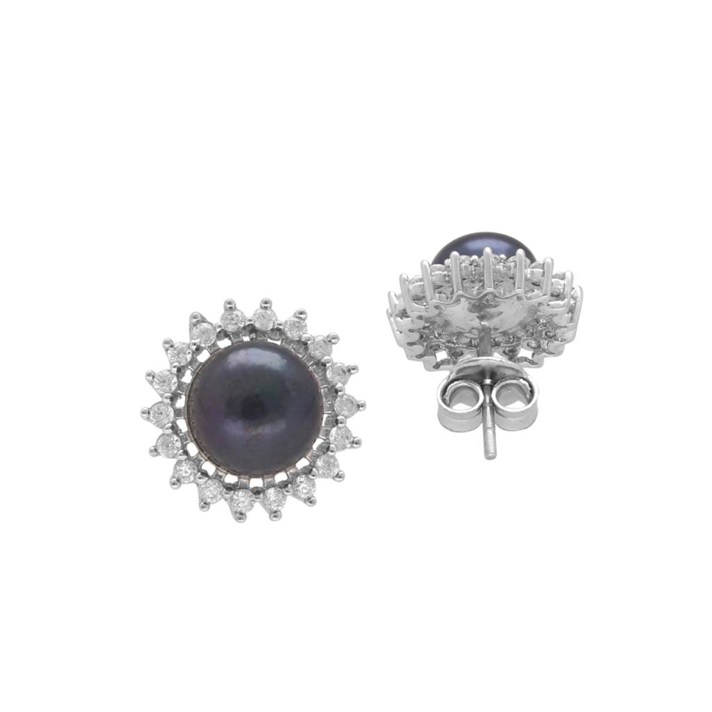 Turvi Stud 925 Silver Earrings : JPMAY-22-128