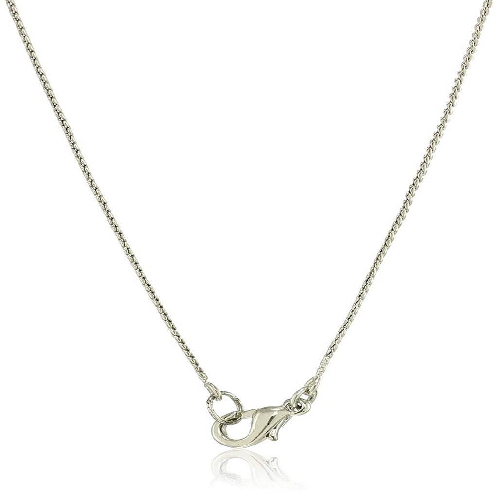 Estele Rhodium Plated Drop Designer Pendant With Crystals For Women : 045PENDANT