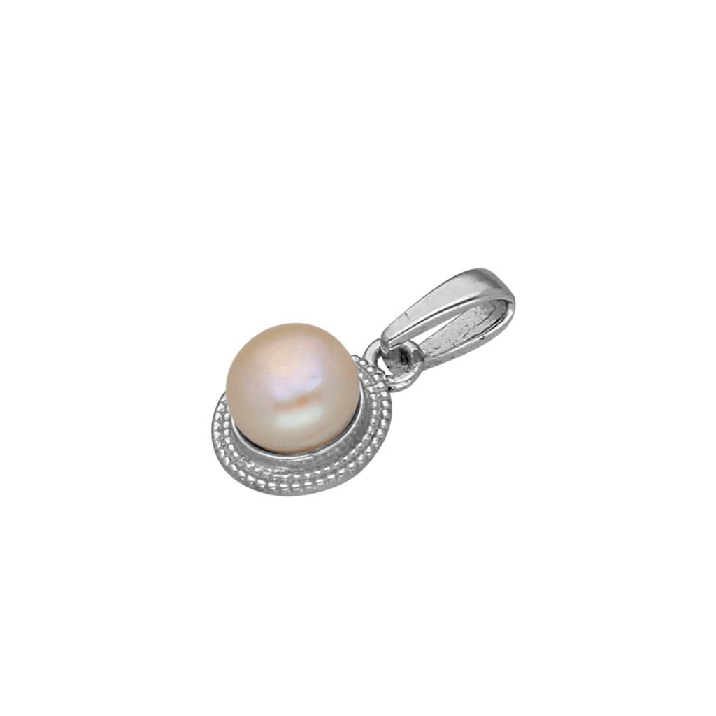 92.5 Sterling Silver Yachana Designer Pearl Pendant : JPMAY-22-165