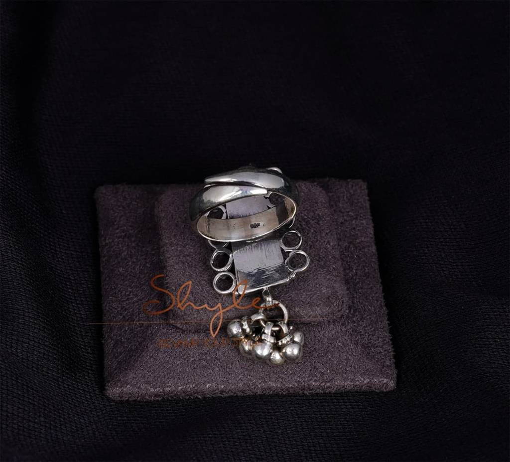 Mizoya Intricate Ghughri Drop Ring : SR2009-1