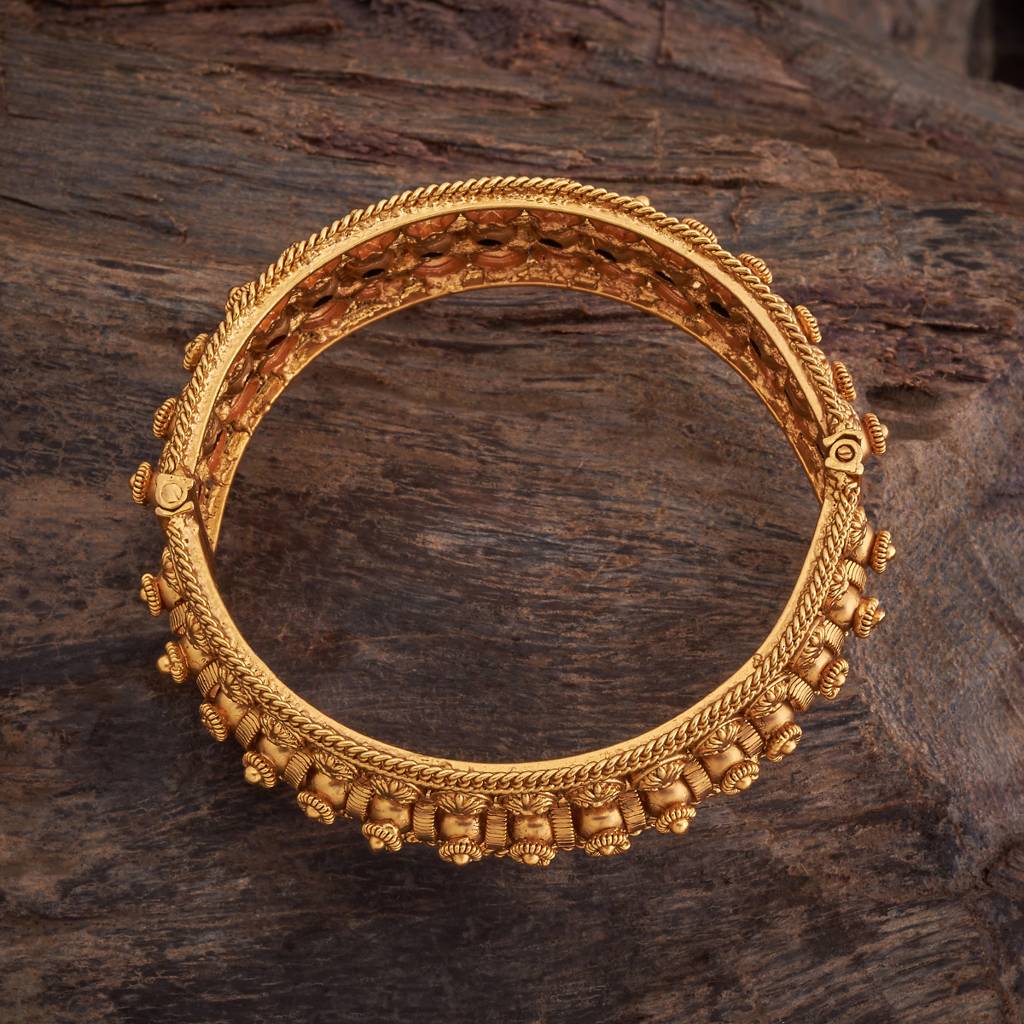 Kushal'S Fashion Jewellery Gold-Plated Bridal Bangle : 426257