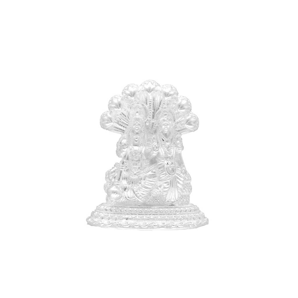 80% Purity-13 Grams Sheshanaag Lakshmi Narayan Idol : JPAUG-25-101