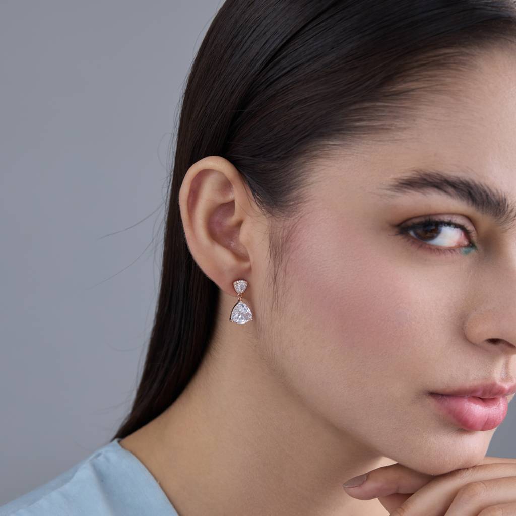 Kushal'S Fashion Jewellery Party Zircon Drop Earrings-186284 : 444281
