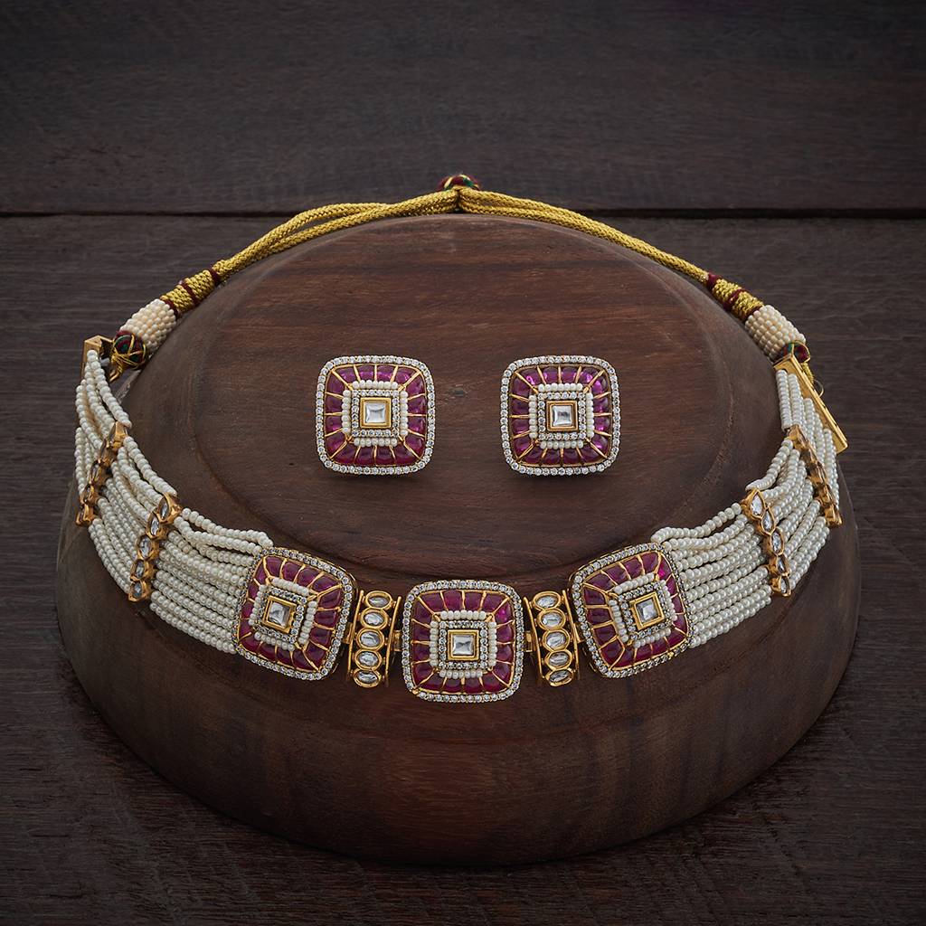 Kushal'S Fashion Jewellery Victorian-Plated Ethnic Kundan Jewellery Set -170500 : 410498