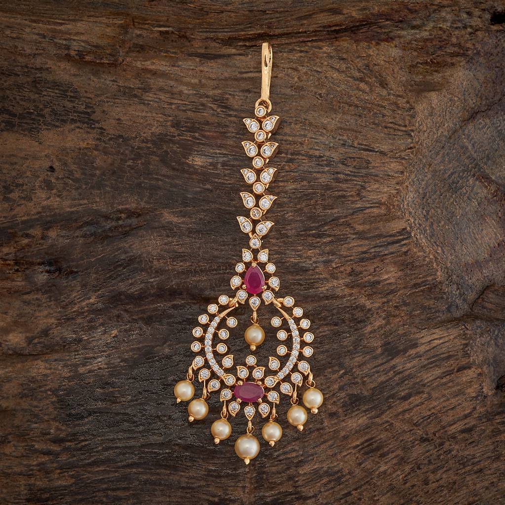 Kushal'S Fashion Jewellery Plated Party Zircon Maang Tikka-175782 : 421396