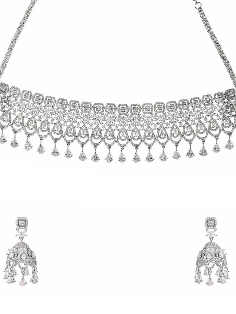 Sparkling Opulence Teardrop Gems Jewellery Set : 8905124469622