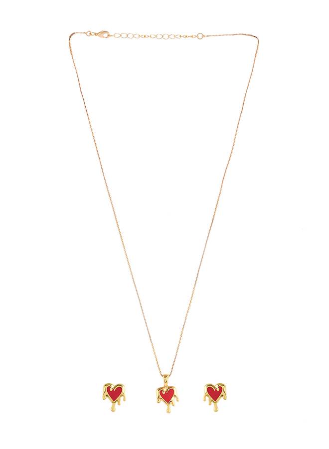 Valentine'S Day Collection Melting Hearts Pendant Set : 8905124490626